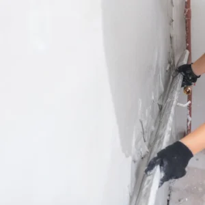 HD-MR Gypsum Plaster application in a residential project in Sringeri