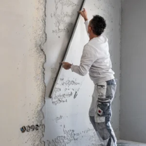 Durable HD-MR Gypsum Plaster finish in a newly built house in Koppa